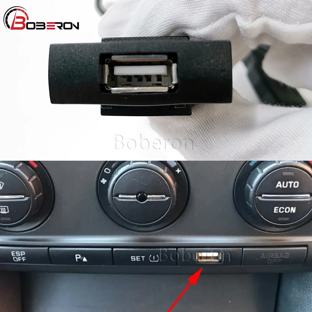 New CD Changer USB Interface Adapter Audio Connector Cable For VW Jetta 2011 For Skoda Octavia 2007 Car RCD510 RCD315