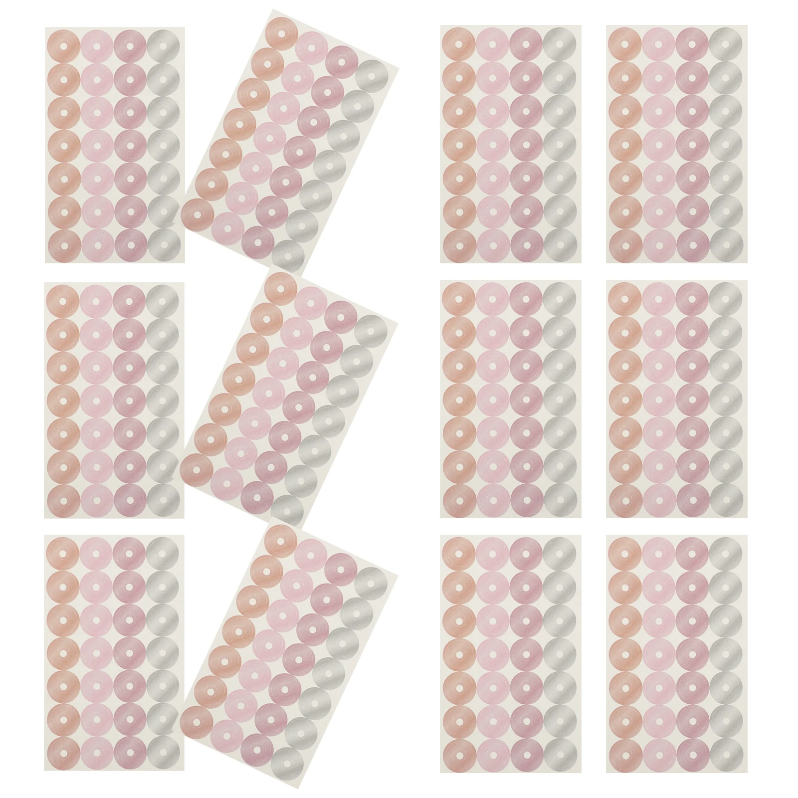 

4pcs Hole Reinforcement Labels Strong Adhesive Paper For Loose Leaf Binder Notebooks Repair Round Self-Adhesive Reinforcement