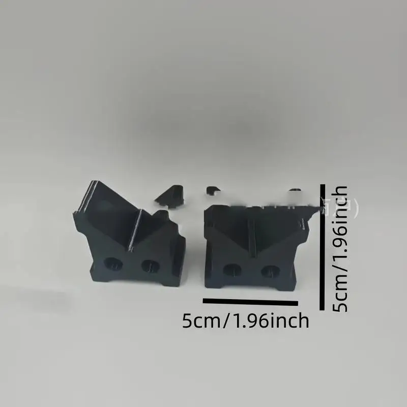 2Pcs Black V-shaped Cylinder Support Block 90 ° Round Bar V-shaped Fixture Lathe Processing Positioning Brackets