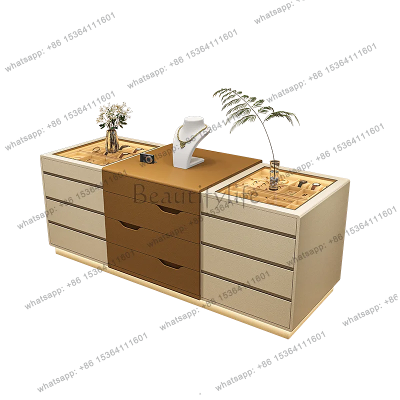 

Light luxury large-capacity drawer cabinet high-end Nakajima storage locker