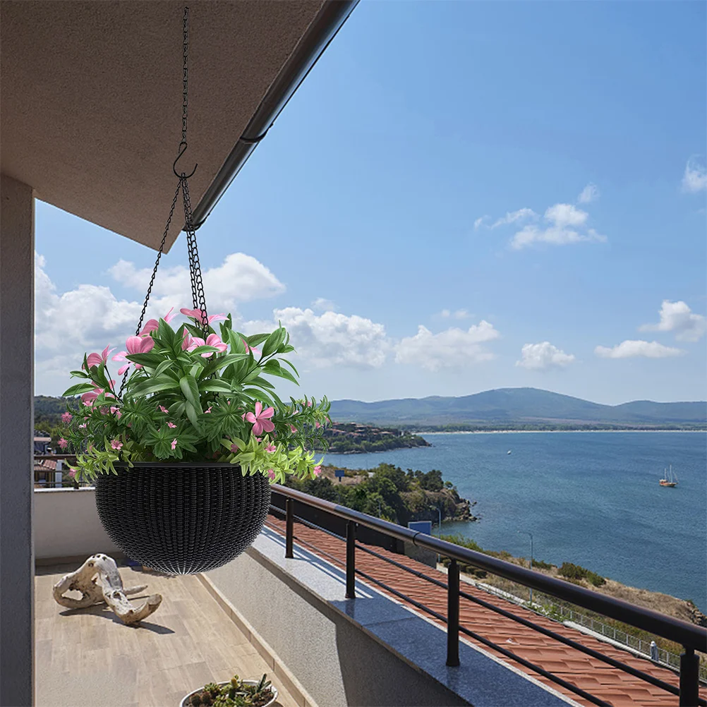 10 pezzi balcone cesto appeso decorazione della casa catena di fiori fioriera in ferro catene gabbia per uccelli