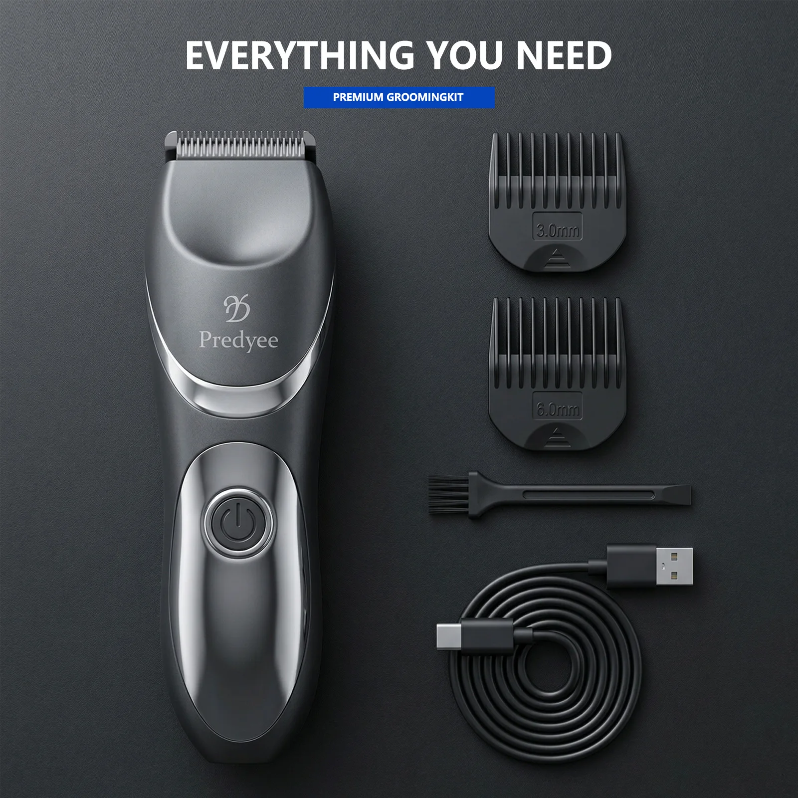 Electric Body Groin Trimmer for Men Manscaping Groomer Pubic Hair Shaver Ceramic Blade IPX7 Waterproof USB-C Clipper - view 6