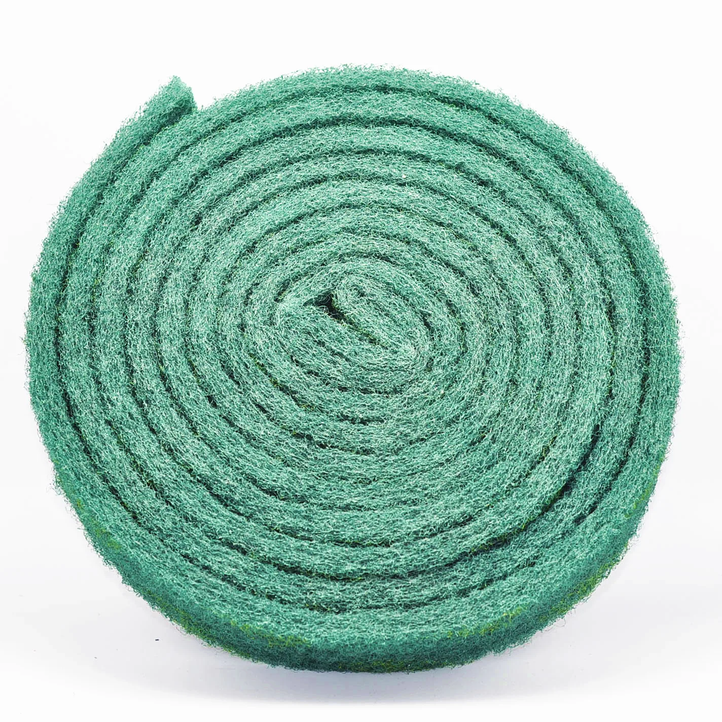 High quality abrasive tools aluminum oxide green scouring pad rolls for metal polishing