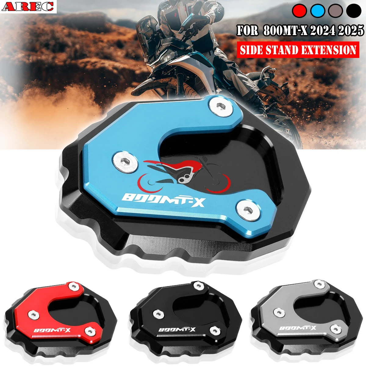 

Для CFMOTO 800MT-X 800MTX 2024 2025 800 MT-X мотоциклетная подставка с ЧПУ, боковая подставка для ног, удлинитель, опорная пластина, подставка для ног для педали