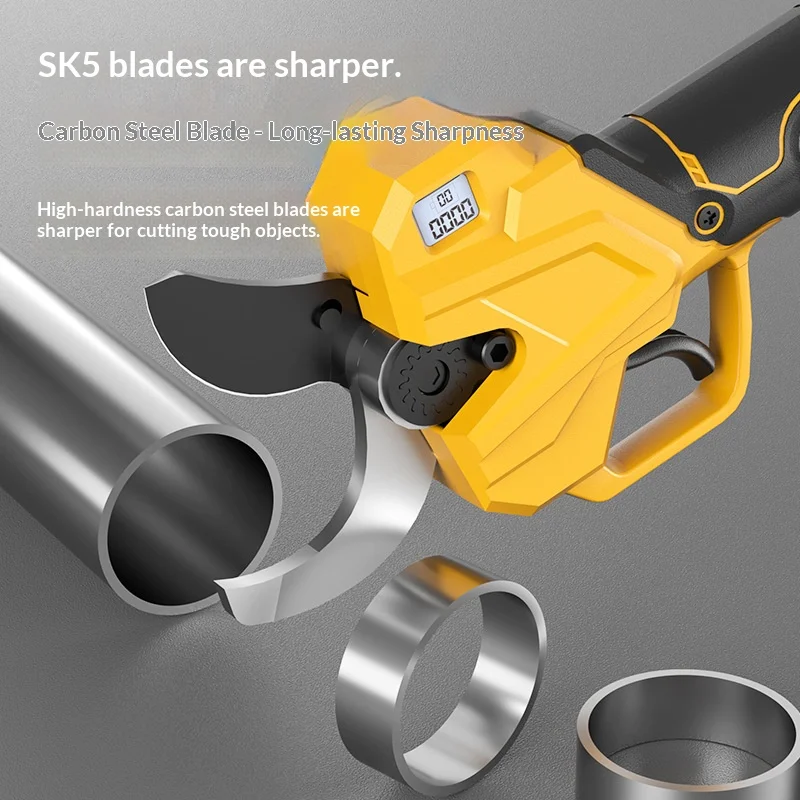 5,0 Elektrische Gartenschere Tesoura De Poda A Bateria Tijeras De Podar Con Batería Tesoura De Poda Elétrica Schälschere mit Akku