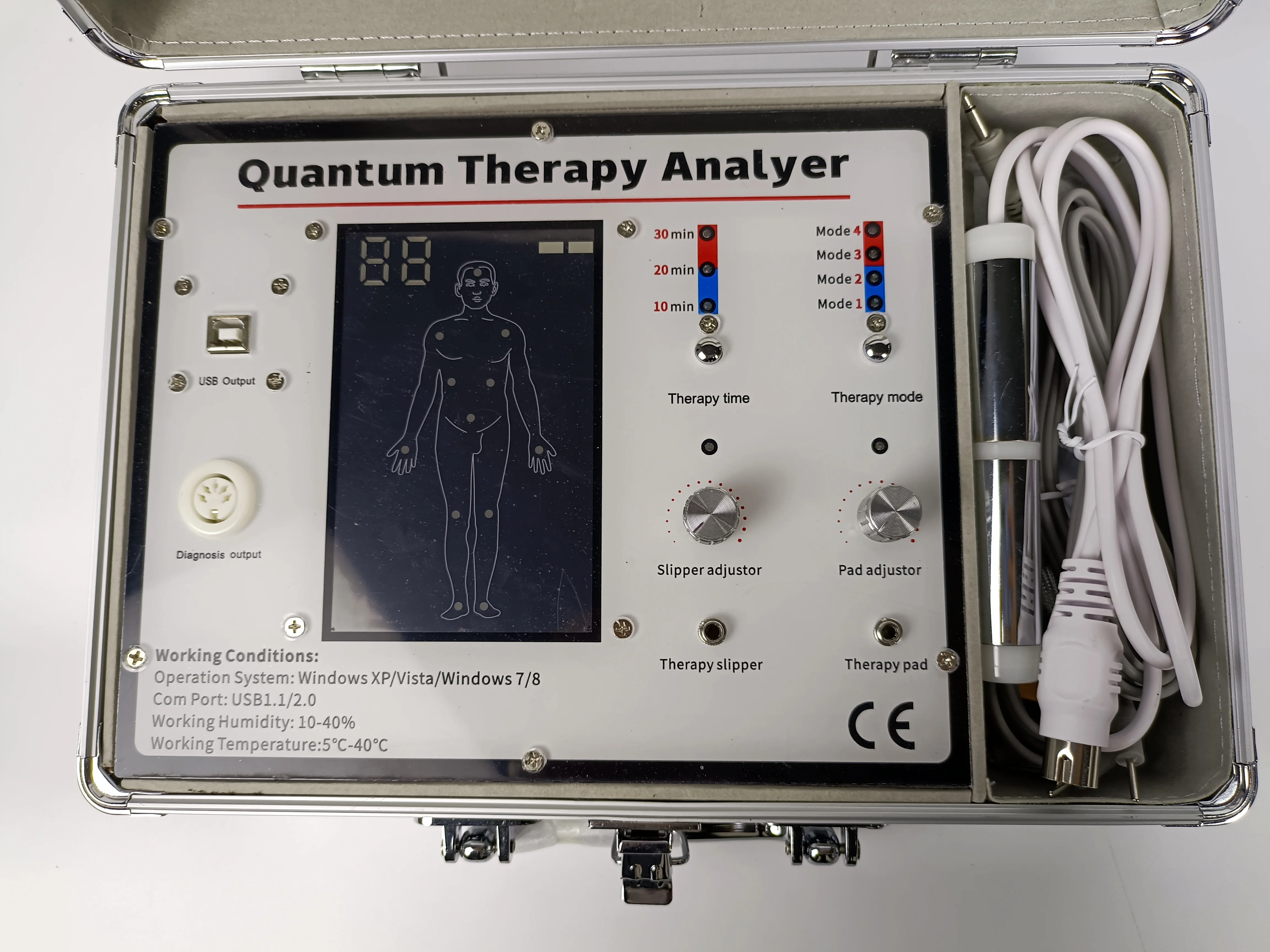 Quantum detector electrotherapy quantum resonance magnetic analyzer