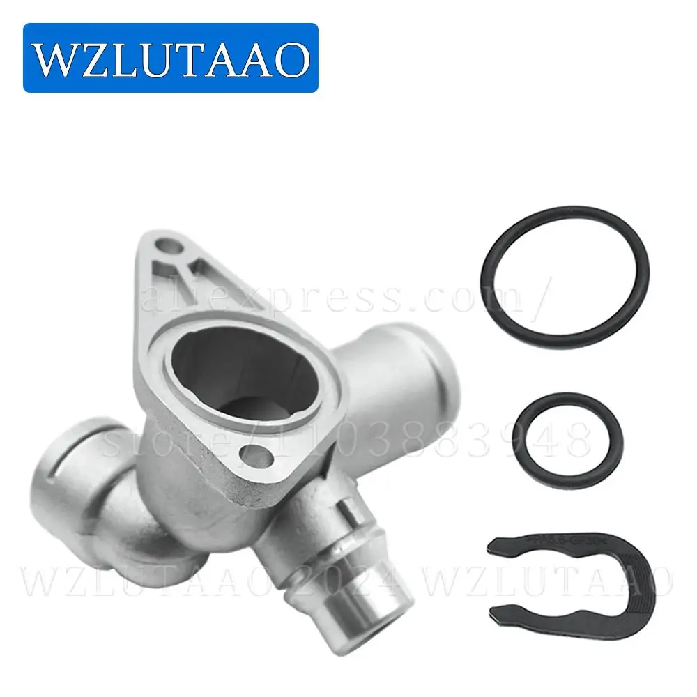 Aluminium Of Water Hose Coolant Flange For Audi A4 B6 B7 S4 Seat Exeo 1.8T 2002-2008 06B121132E,06B121132B,06B 121 132 E