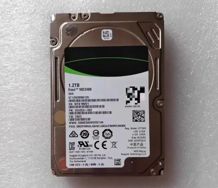 

Для ST1200MM0129 1,2T 10K 2,5-дюймовый жесткий диск SAS 12 ГБ