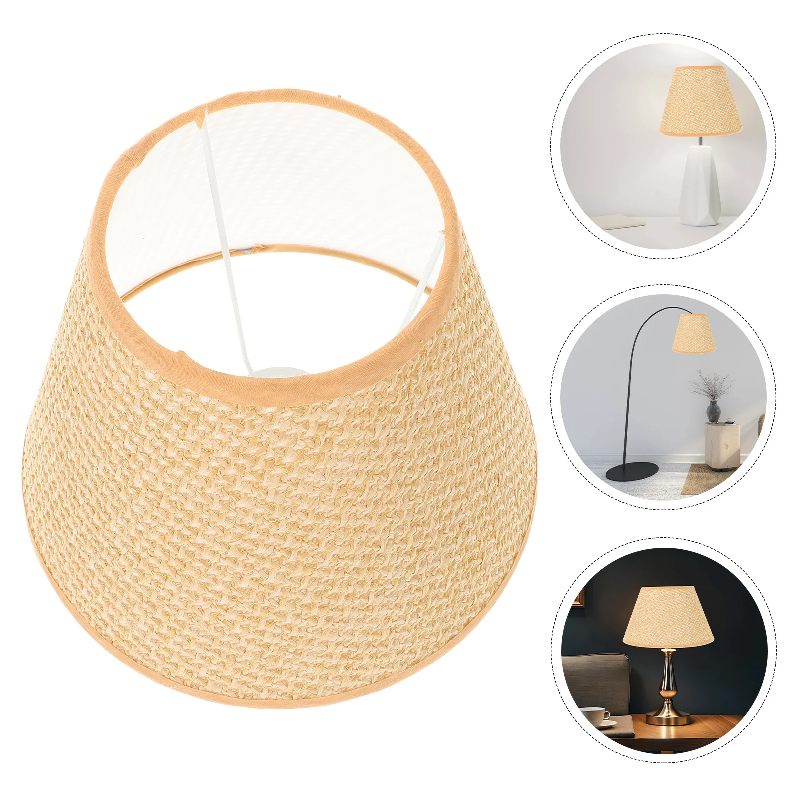

Тканый абажур, сменный чехол для настольной лампы, мягкий светильник, чехол для настольного светильника, элегантное украшение, тканый абажур