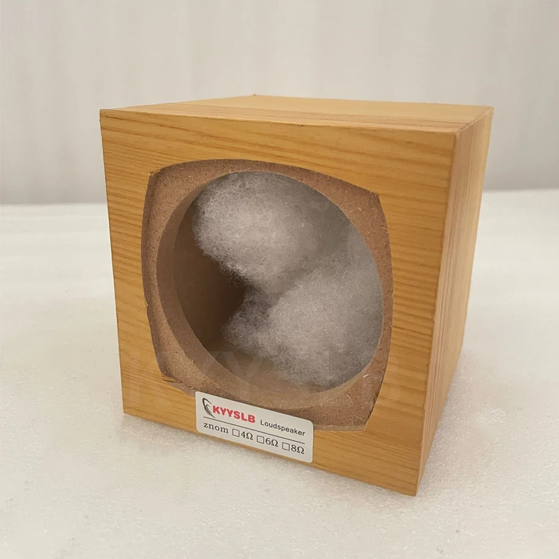 KYYSLB 3 بوصة فارغة المتكلم مرفقات صندوق قذيفة خشبية المنزل الصوت مكبر الصوت باس مكبر الصوت علبة مكبر الصوت لتقوم بها بنفسك