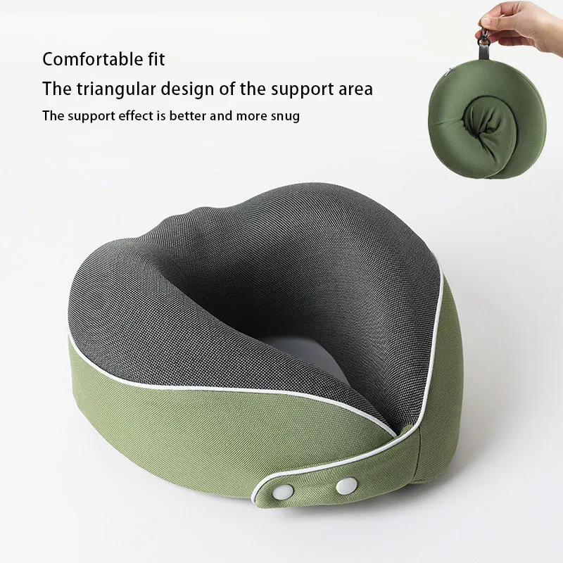 Memory Foam U-Shaped Pillow, Unisex Neck Pillow, Office Nap Neck Pillow, Travel Portable Neck Pillow, Stowable Airplane Pillow