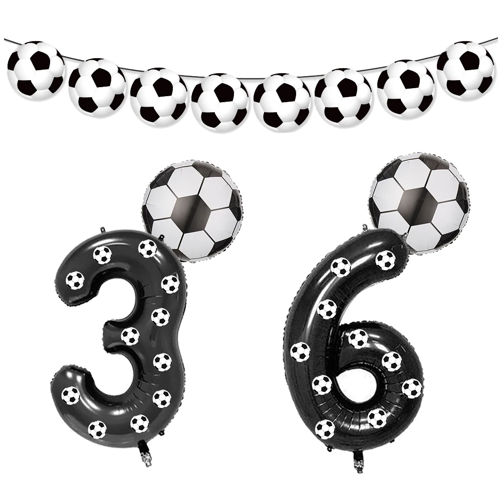 Football birthday balloon set Football Banner Garland soccer party Banner Balloon decor boys football birthday party decoration