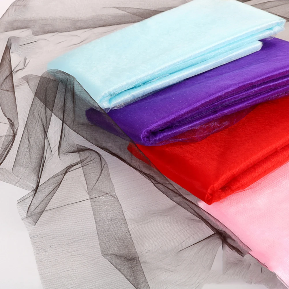 

1pc Wedding Sheer Decorations Bridal Bouquet Wrap Shower Home Sewing Wedding Gauze Craft Elegant Gauze Roll Curtains