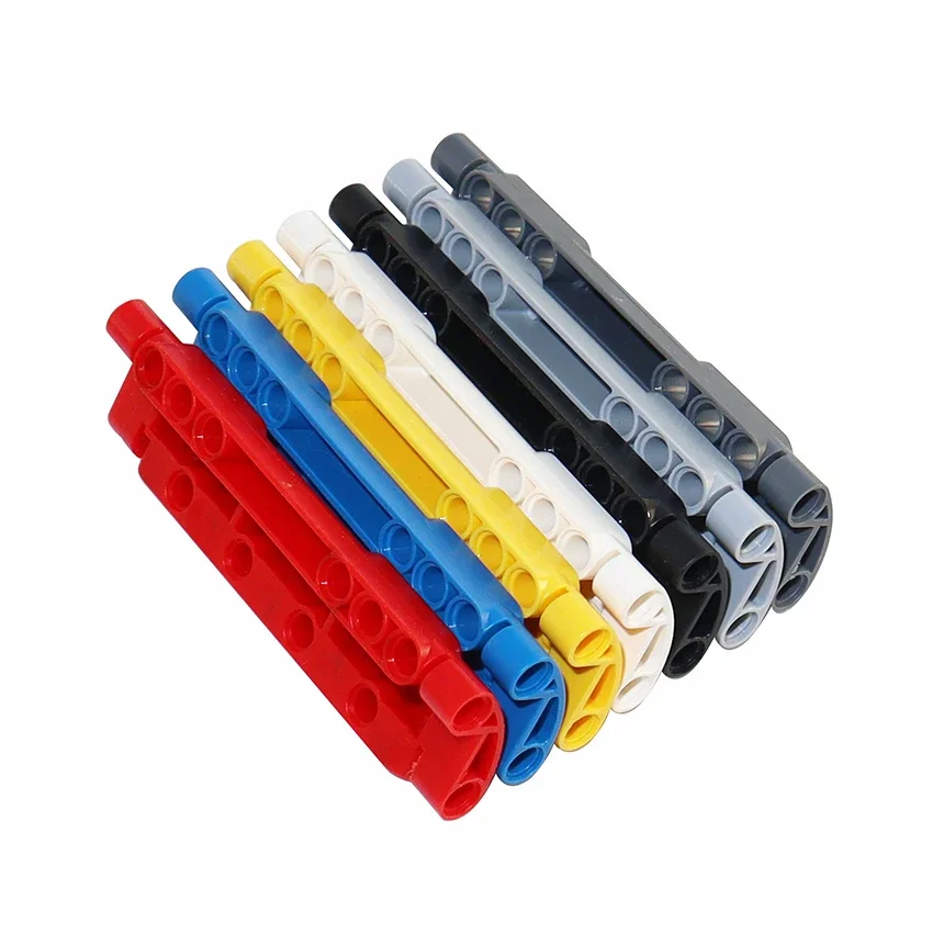 4PCS Technical Bricks Panel Curved 11x3 with 10 Pin Holes through Panel Surface 11954 Car Mechanical Building Blocks MOC Parts
