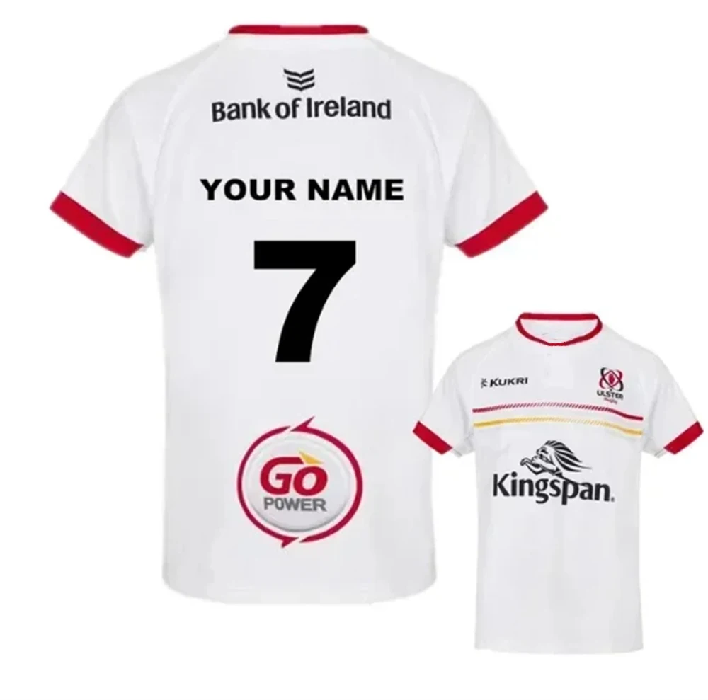 2025 new Ulster rugby team home and away jersey for children/adults, quick-drying and loose short-sleeved T-shirt.