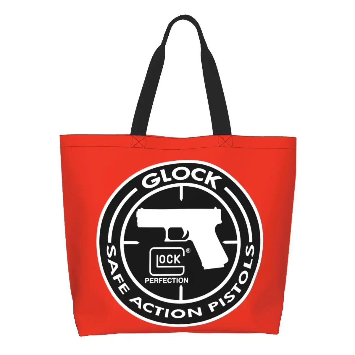

Тактическая спортивная сумка для покупок Glock для продуктов, сумка для покупок, Женская милая Холщовая Сумка на плечо, вместительные сумки