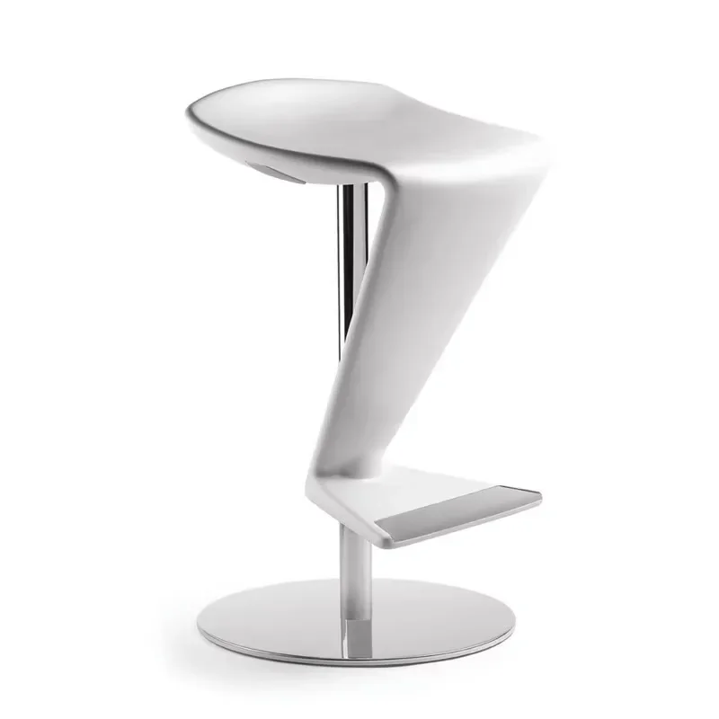 

FRP hotel reception stainless steel high stool creative Internet celebrity leisure chair