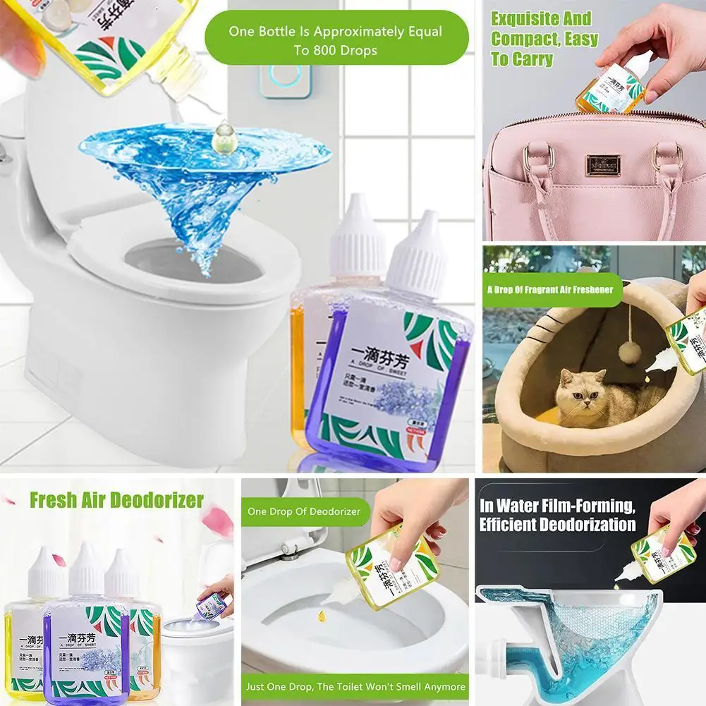 Household Bad Smell Remover Toilet Bathroom Kitchen A Drop Of Fragrant Air Freshener Lavender Cologne Lemon Fragrance Deodorant