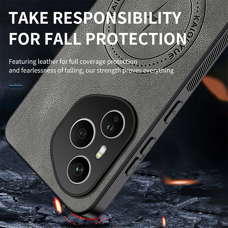 Para Honor 400 Pro funda nueva de gama alta de cuero liso funda magnética agradable a la piel a prueba de caídas para Honor 400 Lite a prueba de golpes Fudna