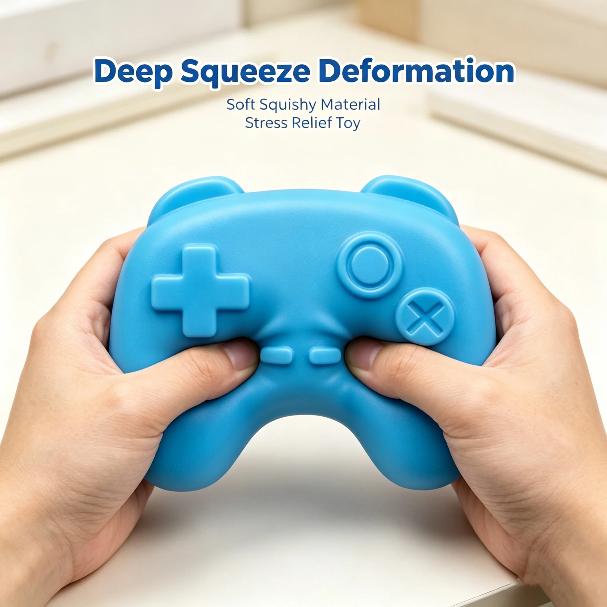 2026 New Game Controller Squishy Fidget Toy ASMR Popping Sound Building Block Squeeze Toy Portable Stress Relief Toy for Adults