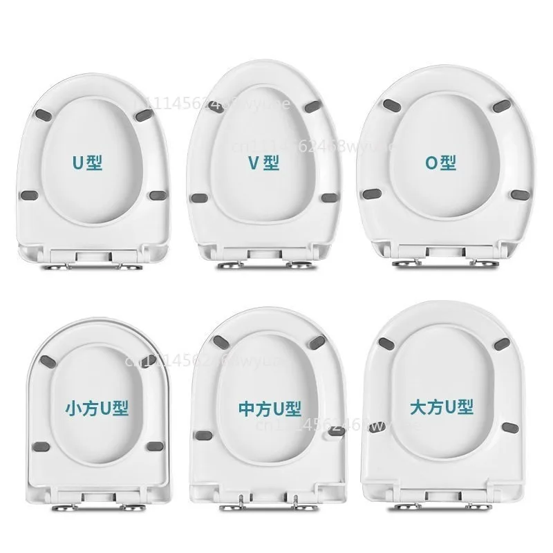 Universal Thickened Toilet Seat Cover with Soft Slow-Closing Lid,Durable and Easy to Clean Design,Fits Most Household Toilets