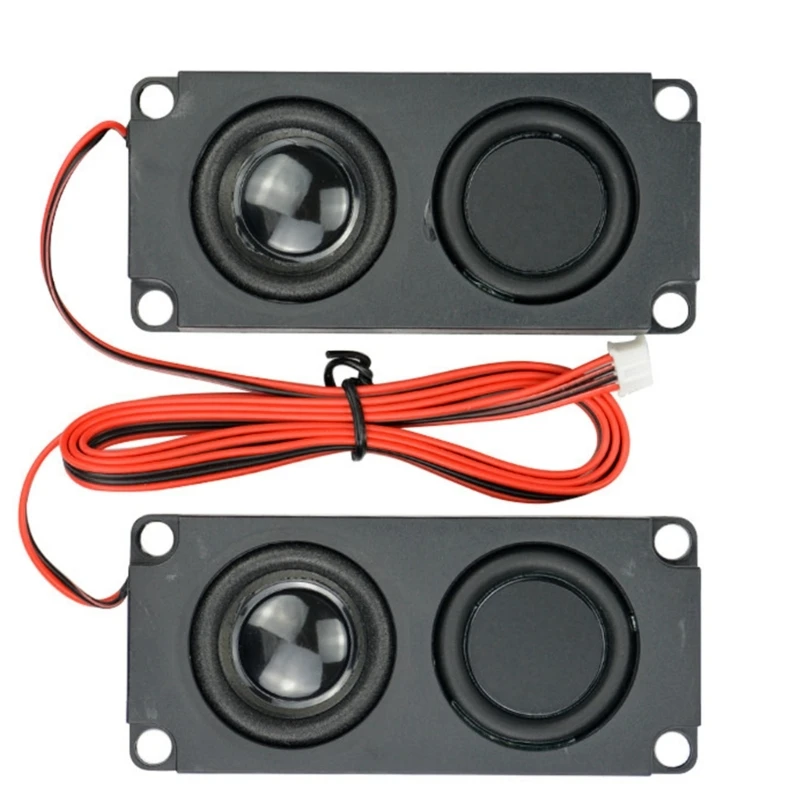 2Pcs Speaker Stereo Woofer Portable Speakers 10045 LED Speaker 8Ohm 5W