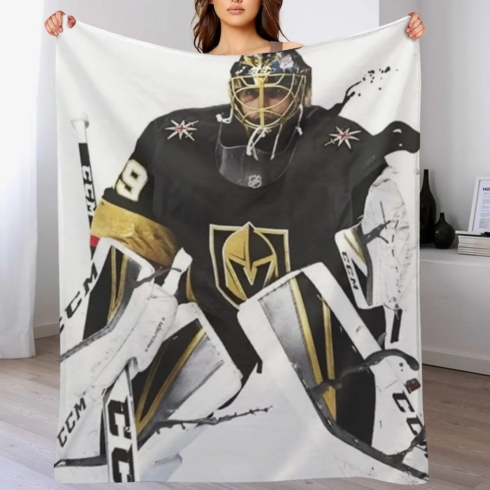 Marc-Andre Fleury Throw Blanket Custom wednesday for sofa Thins Blankets