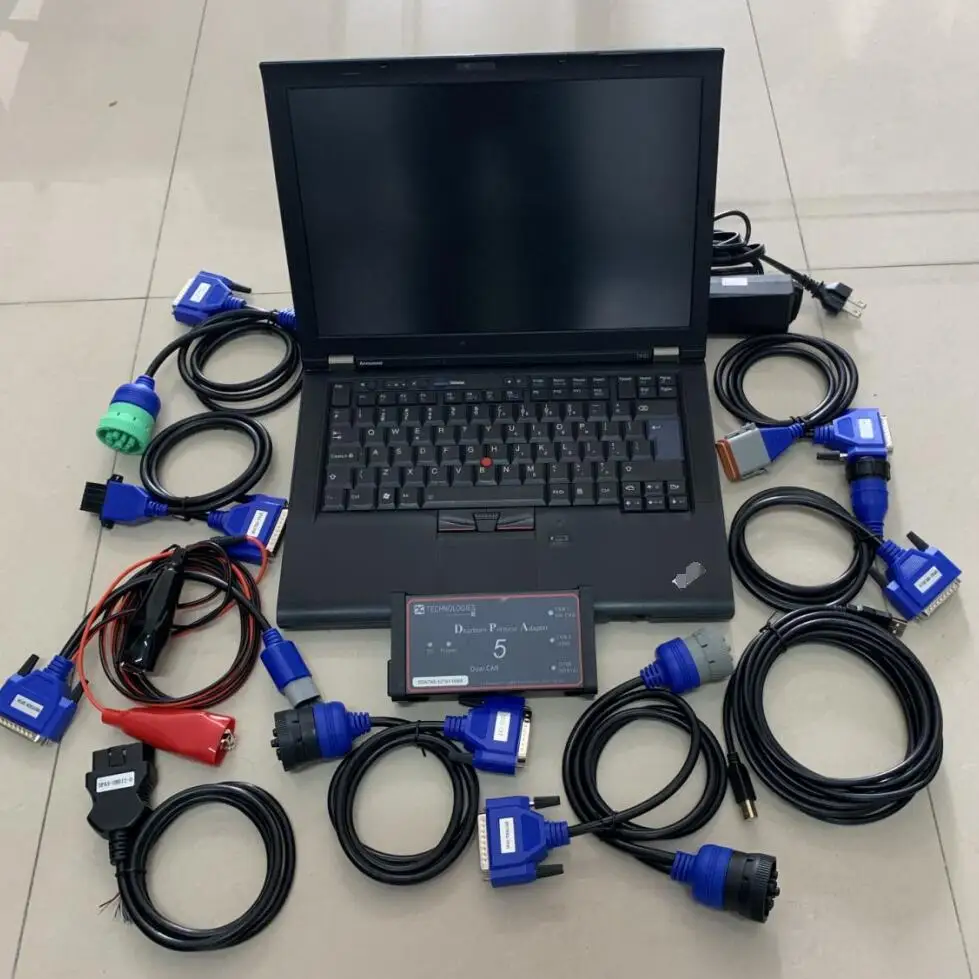 Dpa5 Usb Diesel Truck Diagnostic Scanner Software 512gb SSD With Laptop T410 i7 cpu 4gb ram Full Set Heavy Duty 2 Years Warranty