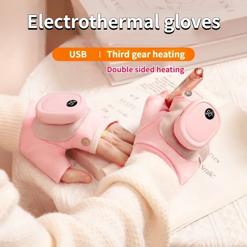 Intelligent Heating Gloves for Winter Warmth Protection Motorcycle Riding Outdoor Sports Skiing Cold Protection  Gloves