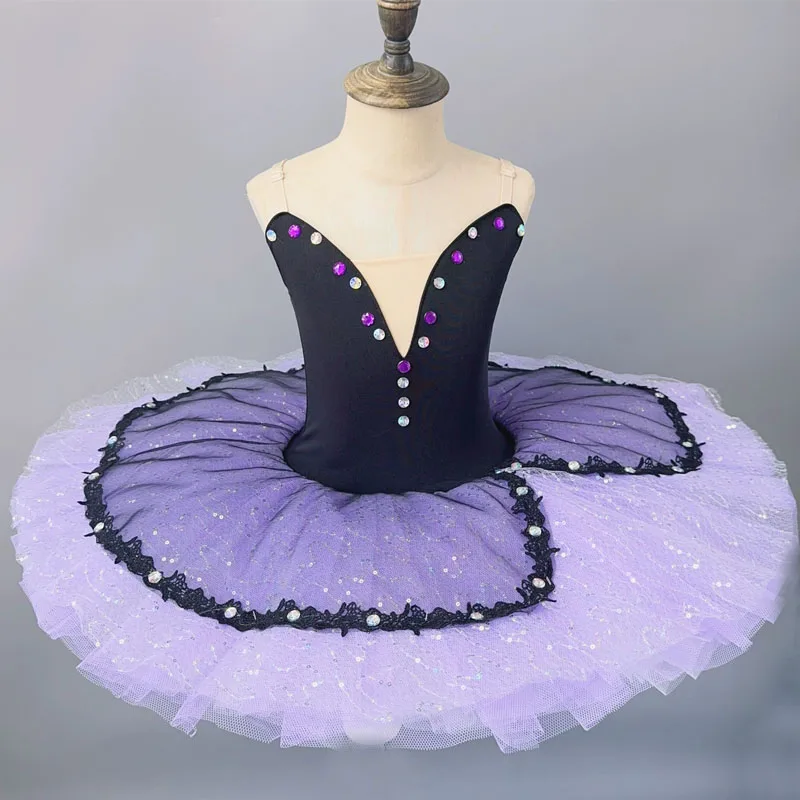 Ballroom Toddler Swan Lake Ballet Tutus dress Children Long Ballerinas Dancing Clothing Girls tutu dress Kids dancewear Costumes