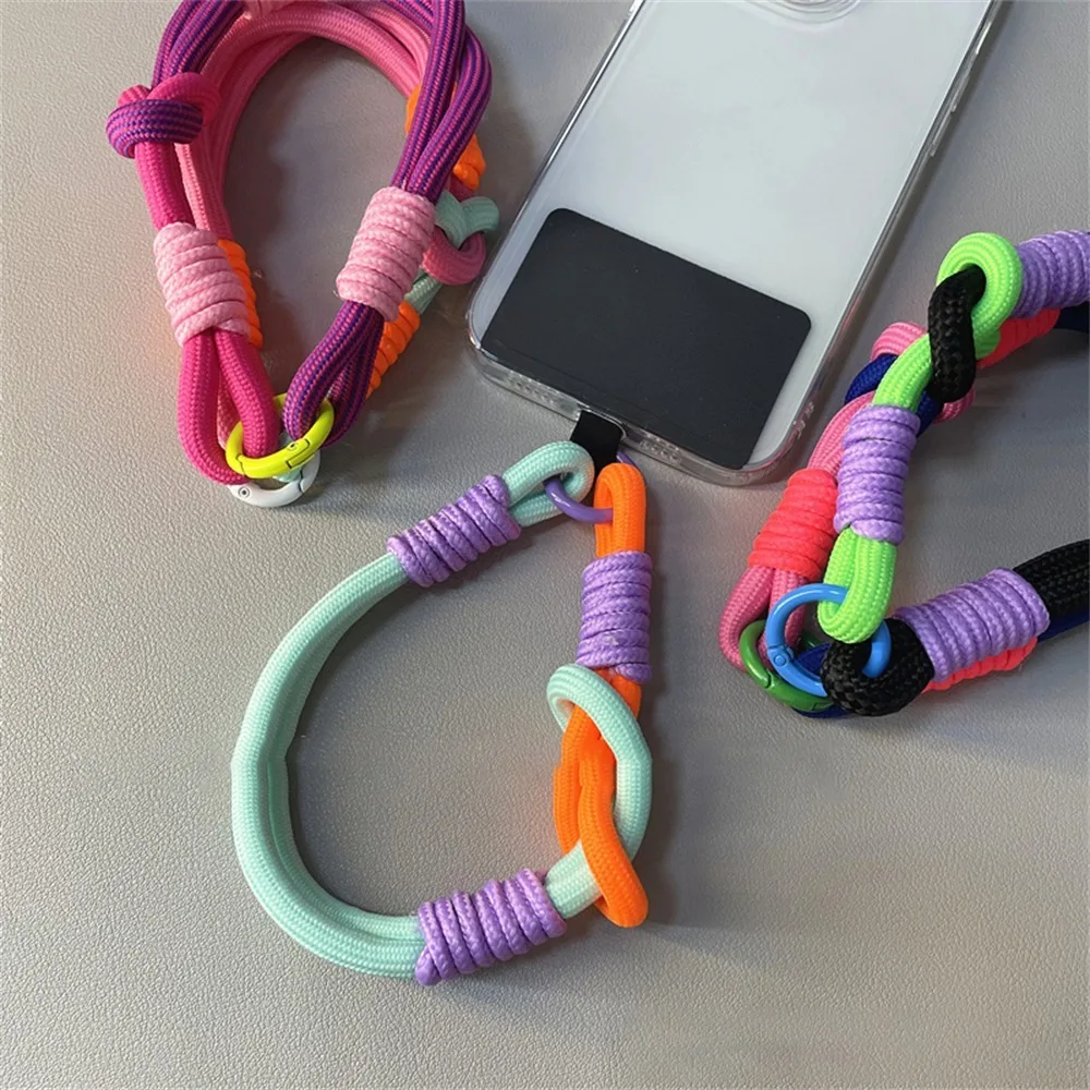 Pulsera de mano con nudo para teléfono móvil, cadena antipérdida portátil para iPhone 15, 14 Pro Max, Samsung Flip 4