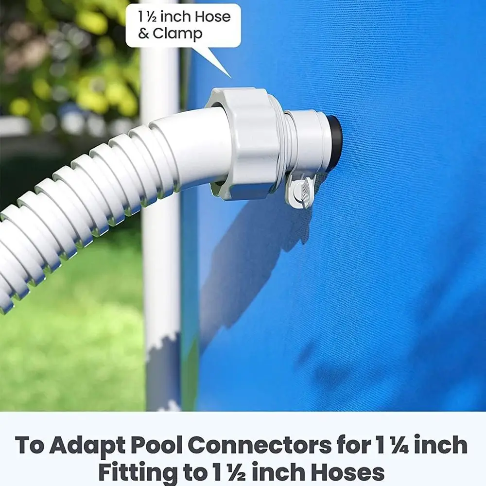 جديد 1.25 إلى 1.5 محول خرطوم حمام السباحة مع تعديل هوب المطاط المعادن مرشح حوض السباحة مضخات محولات نوع B واجهة مضخة المرشح #1