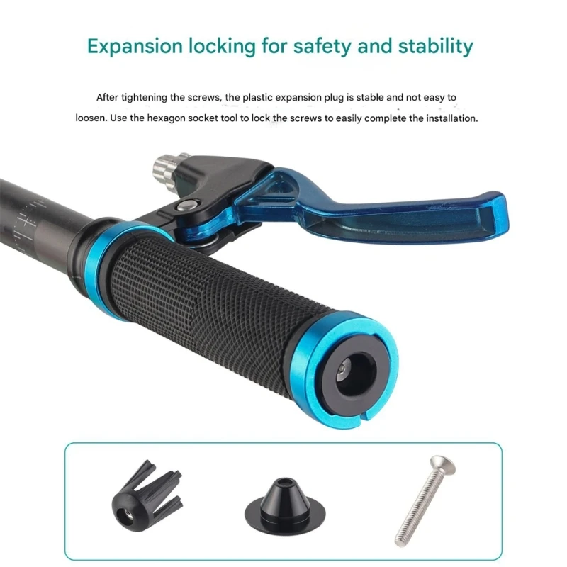 

1 Pair Bicycles Handle Bar End Plugs Colorful Aluminum Alloy Handlebar Bar Grip