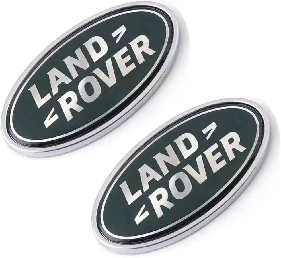 

2Pcs Front Grille Emblem Tailgate Badge Decals for Rover (Green)