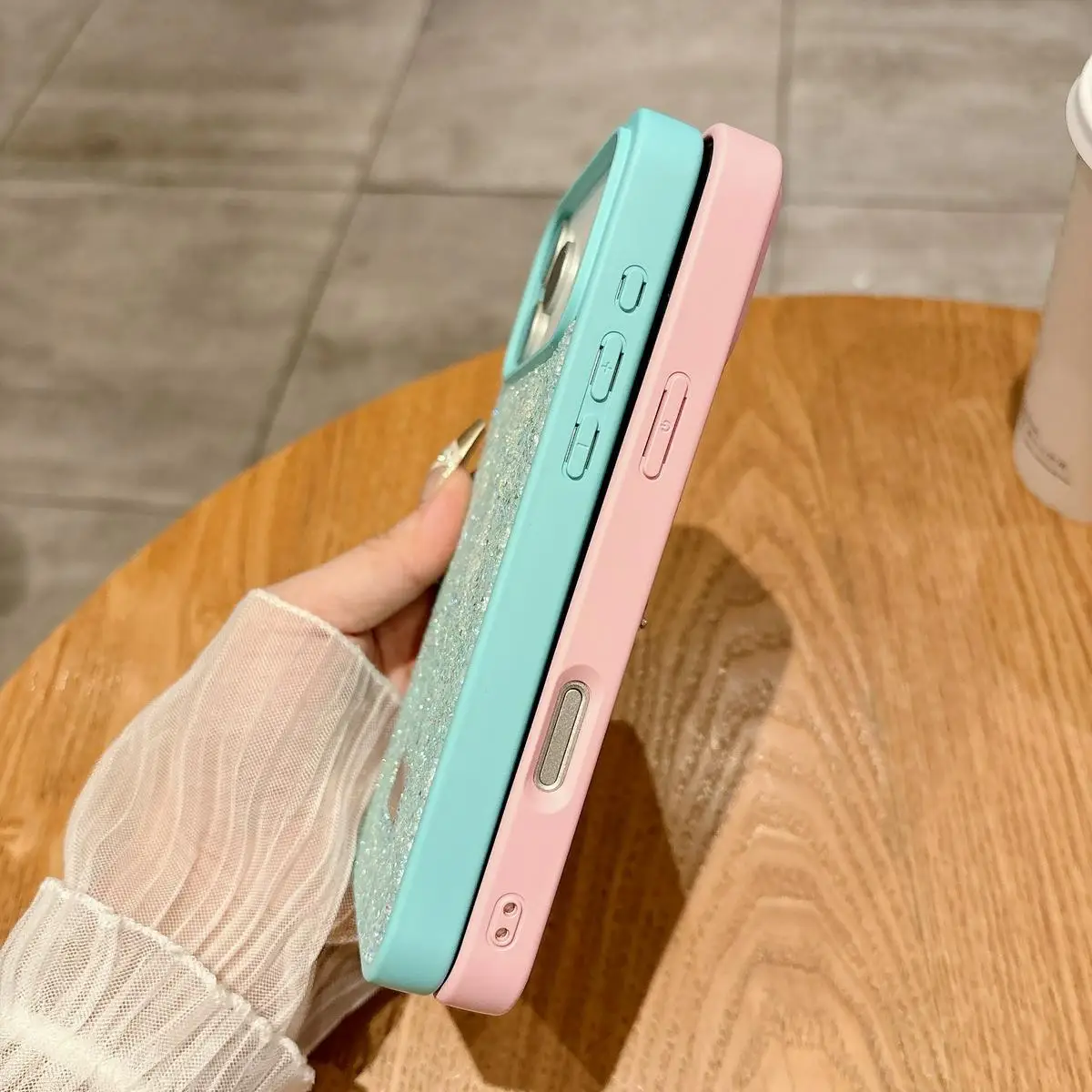 Etui na Apple iPhone 17 Pro Max, modne, błyszczące, ochronne etui na tył telefonu, pasujące również do iPhone 16, 15, 14, 13, 12 Pro Max, 17 Plus. — zdjęcie produktu 5