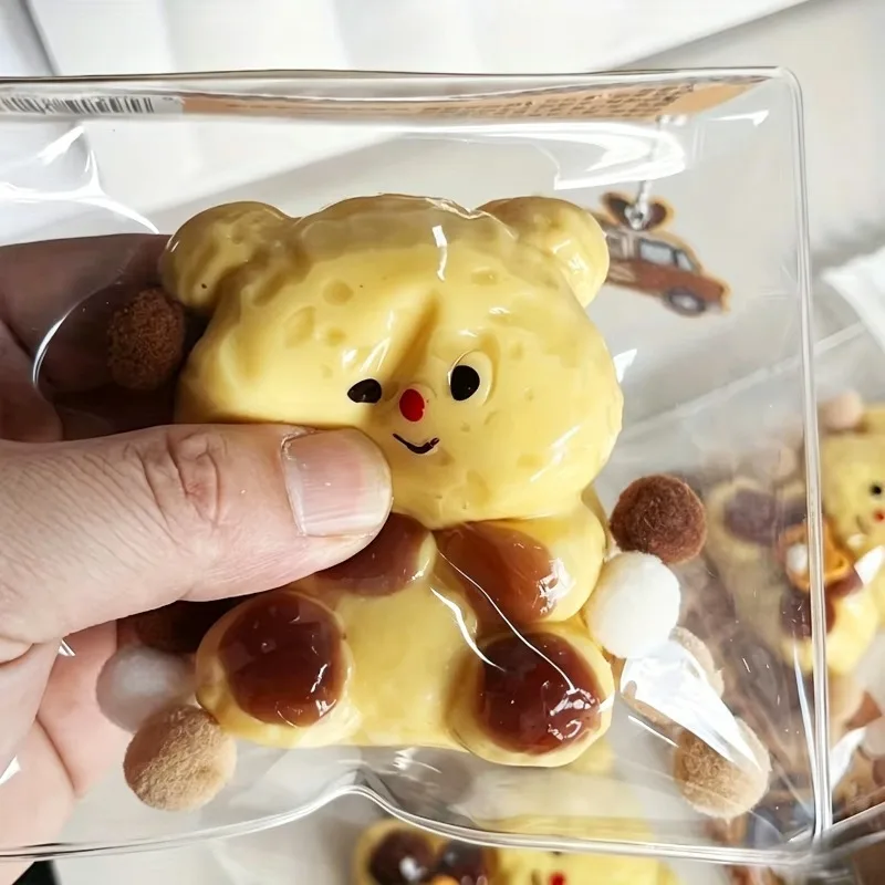 Hot Cute Butter Bear Squeeze Toy Antistress Toys for Adults Gifts Squish Antistress Foot Squishy Table Girls Toys