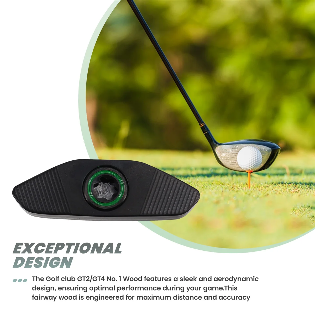 BABQ Batang Klub Golf Gt2/Gt4 Tiang Kayu Pertama Tiang Kayu Fairway Aksesori Golf Aggravate Berat Kayu Besi 7G