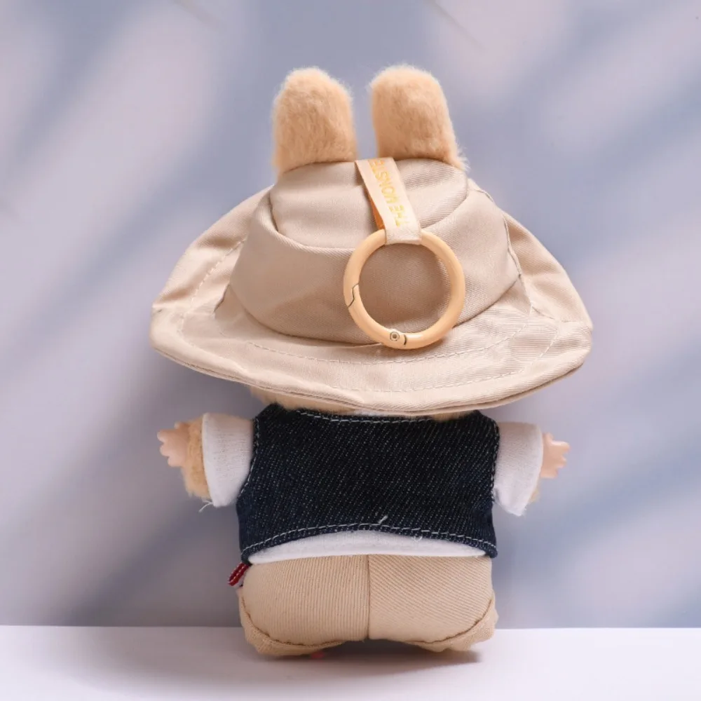 ل 15/17 سنتيمتر Labubu ملابس دمى الزي سترة جينز نظارات إكسسوارات دمي الجلوس حفلة تغيير فستان لعبة لتقوم بها بنفسك دمى هدايا