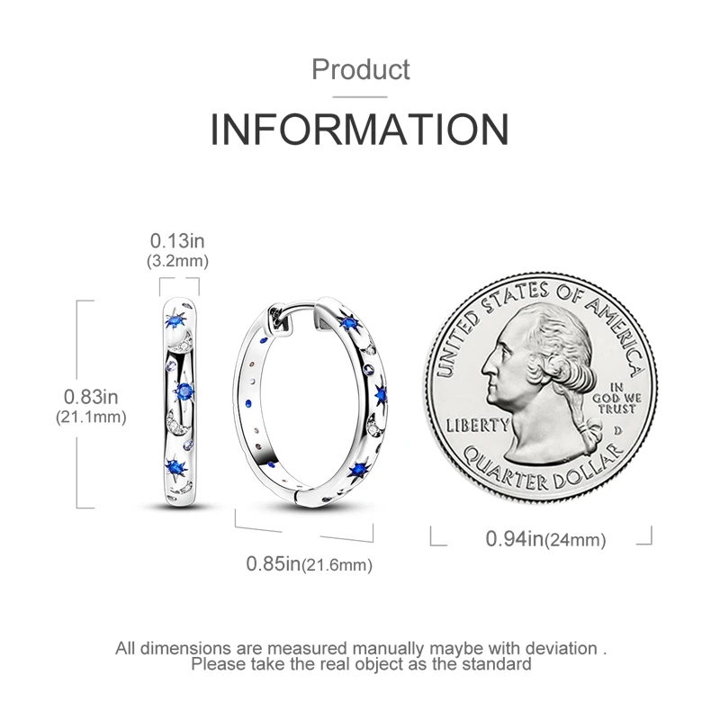 Original 925 Silver Starry Sky Lnlay in Multiple Styles Earrings Exquisite Earrings For Women DIY Fashion Party Jewelry Gift Hot