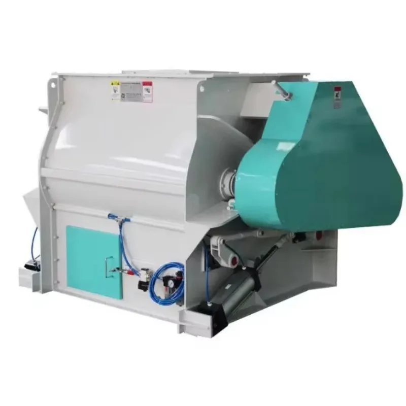 Ce Certified Pig Horizontal Biaxial Propeller Mixer Best Price New Batch Animal Feed Powder Electromechanical Movement