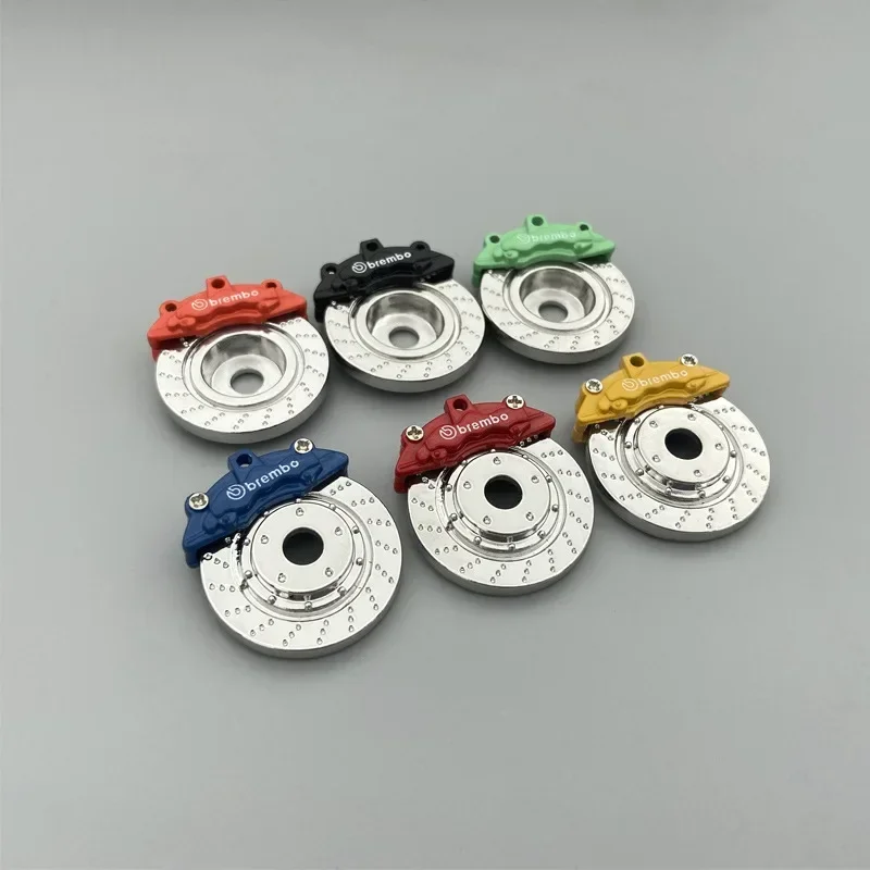 4PCS โลหะเบรค Disc Caliper ยางการปรับเปลี่ยนสําหรับ WPL D12 MN99 MN90 WPL C24 C34 RC รถอะไหล่อัพเกรด