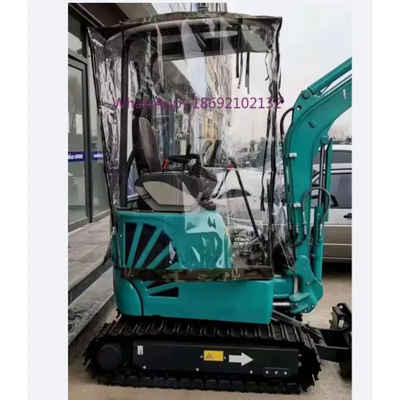 Mini Digger Rain Cover Windproof Warm Awning PVC Cover for 1-2Ton Excavator