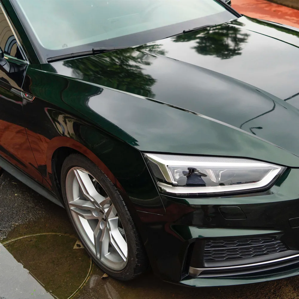 

Black Green High Glossy Car Auto Motor Wrapping Vinyl DIY PVC Sticker Body Wrap Gloss Metallic Car Wrap Vinyl 1.52X18m
