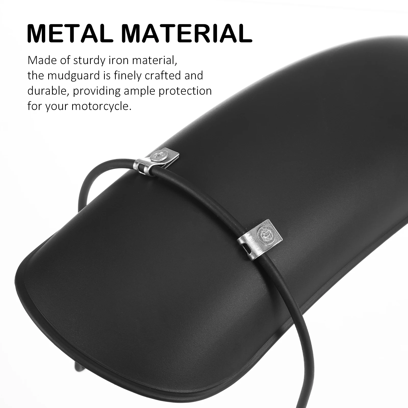 

Universal Motorcycle for 16-18 Inch Rims Front Wheel Protector Black Color Metal Wheel Mudguard Material Mud Flap