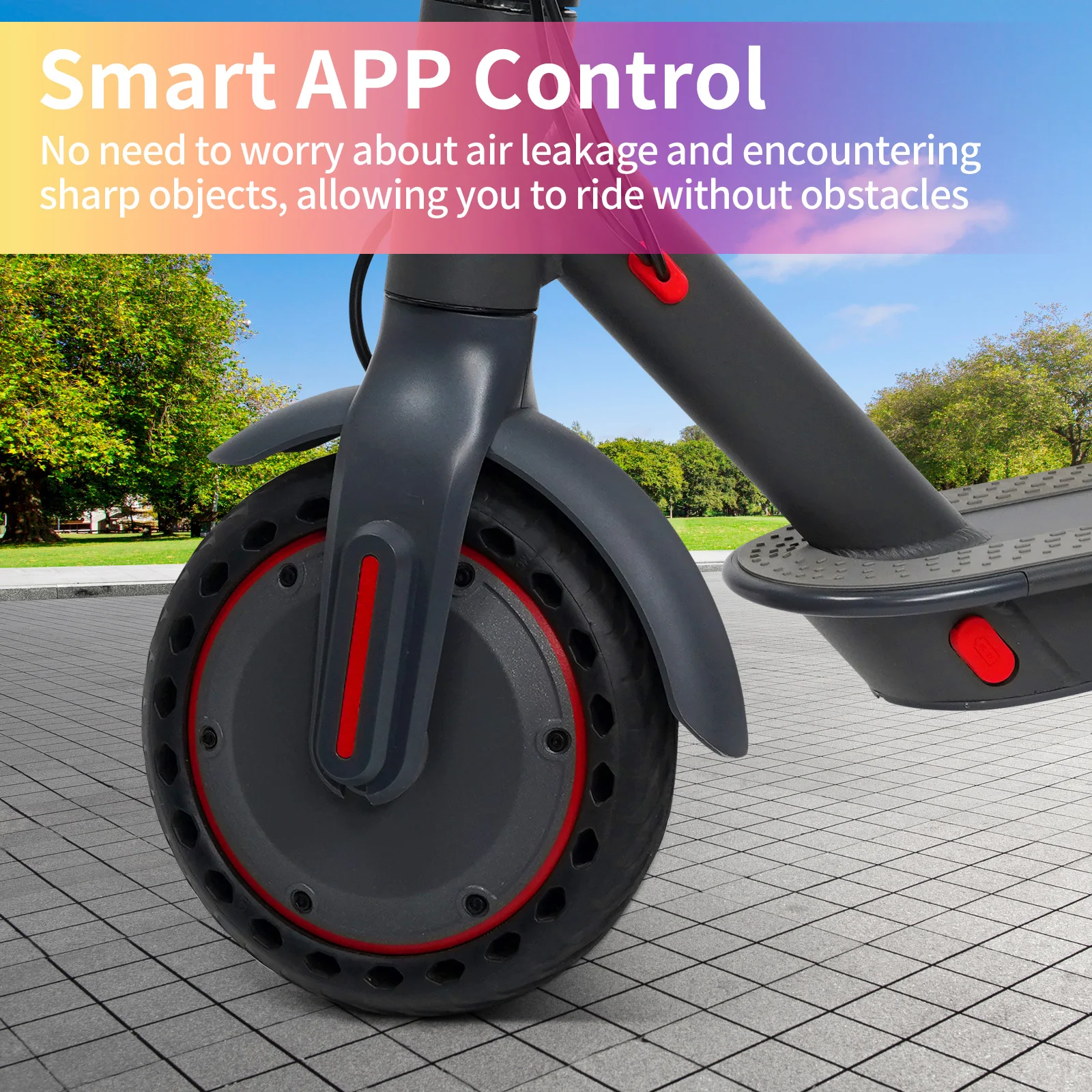 AOVOPRO Y1PLUS Elektroroller Leistungsstarker Motor 36V 10,5AH Großkapazitätsbatterie 35KM Reichweite 8,5-Zoll-Reifen mit Smart-App Kick City Commuter E-Scooter – Detail 21