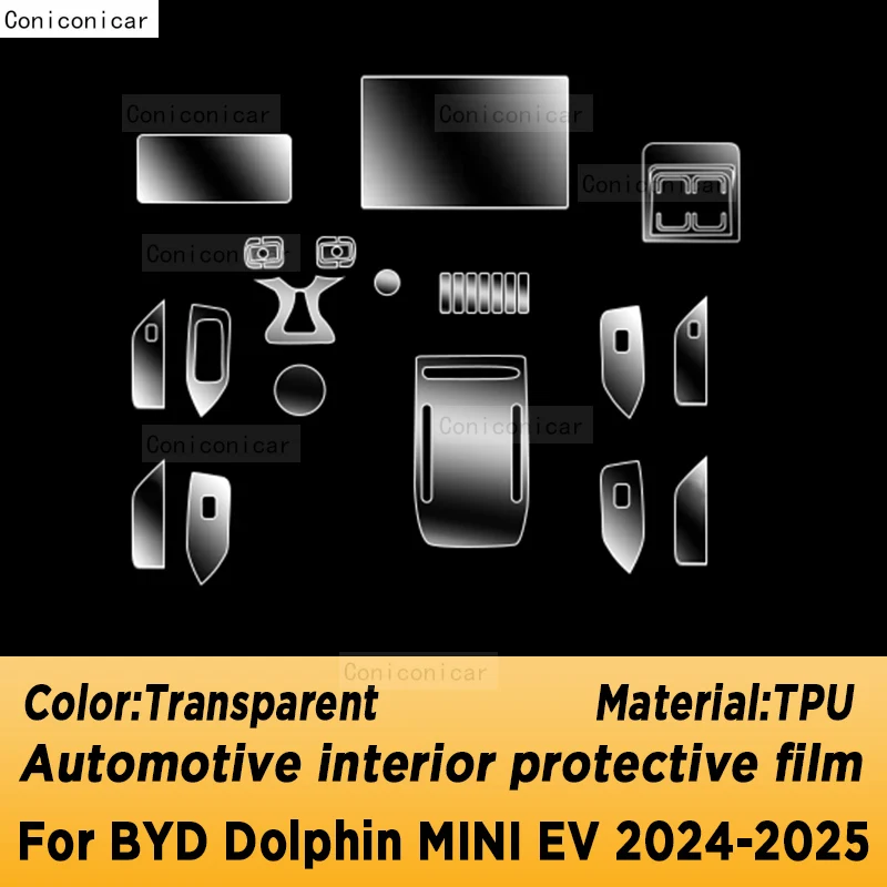 

For BYD Dolphin MINI EV Seagull 2024 2025 Panel Navigation Screen Automotive Interior TPU Protective Film Cover Anti-Scratch