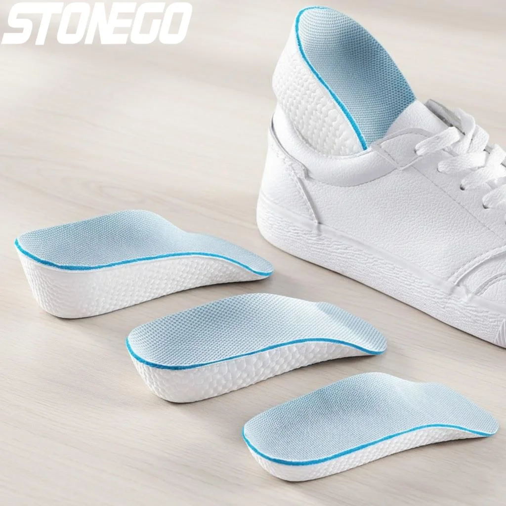 Memory Foam Shoe Insoles Height Increasing Cushion Inserts Unisex Comfortable Foot Health Support