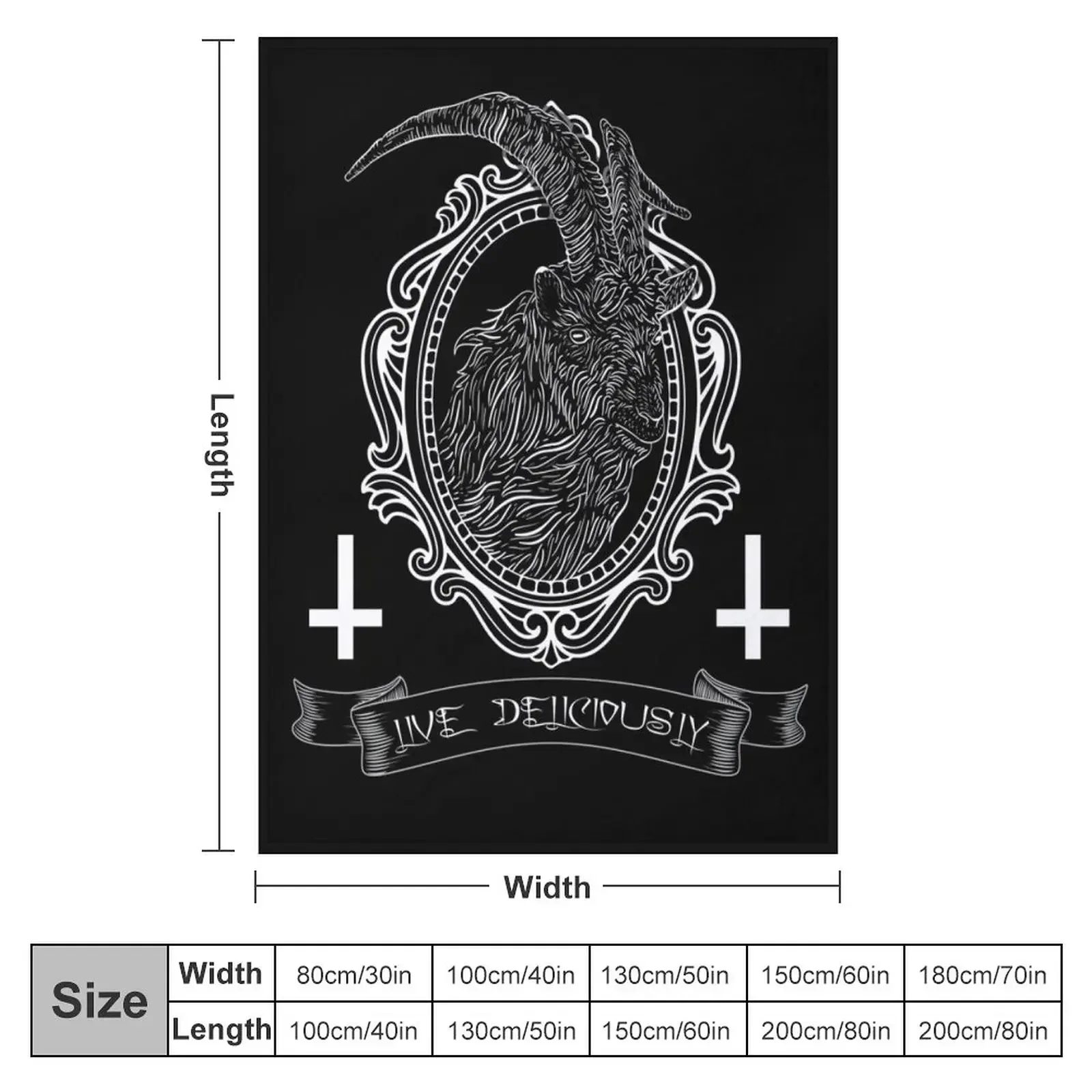 Black Phillip - live deliciously? Throw Blanket Thermal Plush Polar sofa bed Blankets