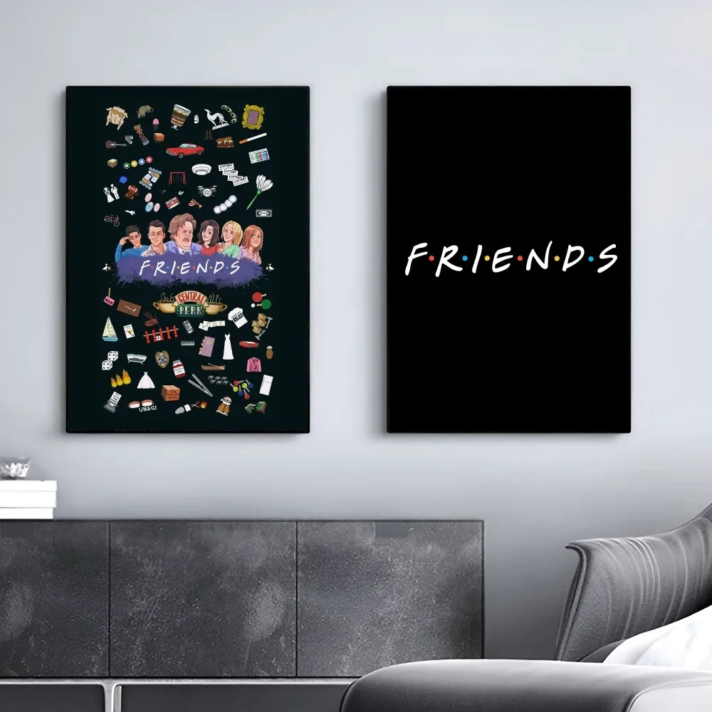 1pc Classic TV Show Friends Poster Good Quality Prints And Posters Vintage Room Home Bar Cafe Decor Aesthetic Art Wall Painting