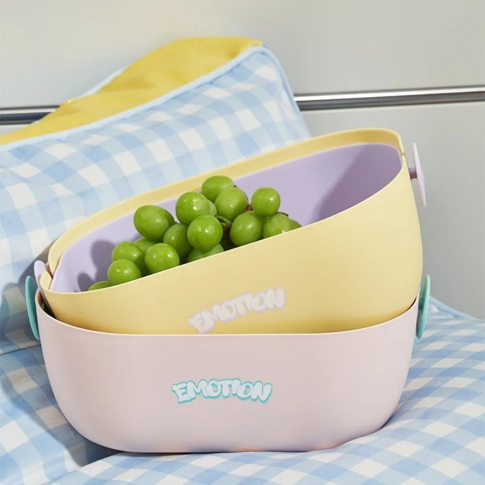 

Large Capacity Drainage Basket Double-Layer Plastic Fruit Cleaning Basket Practical Dopamine Vegetable Basket Food Preparation